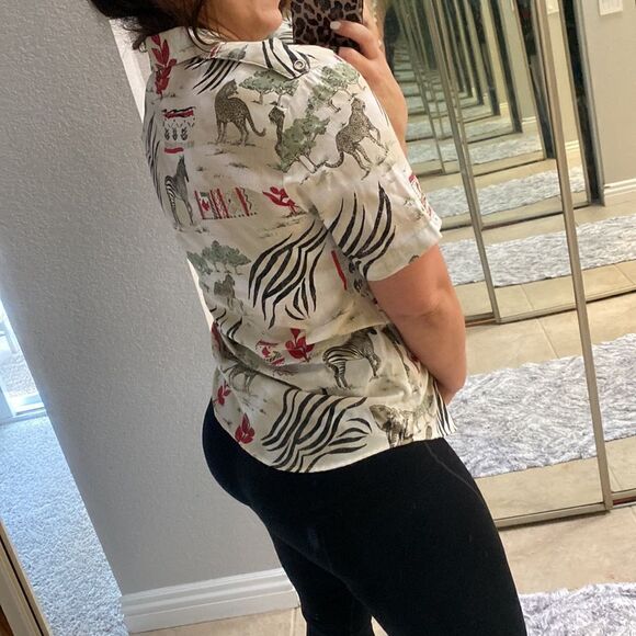 TAPESTRY retro safari button up​ - Picture 5 of 5